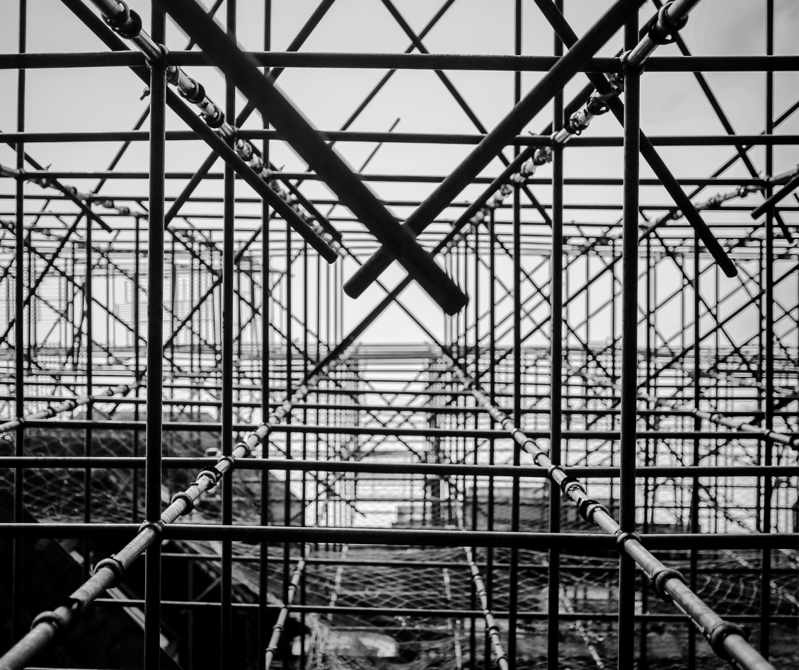 Scaffolding company operating yard