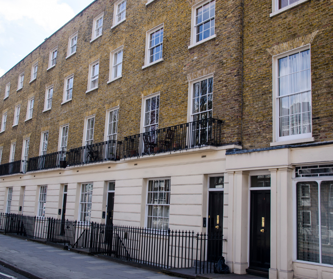 Leasehold flats in a residential block