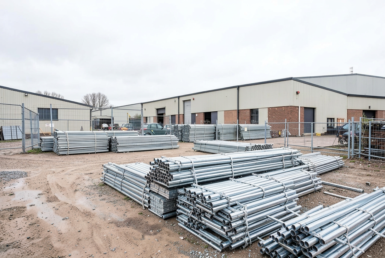 Scaffolding company operating yard